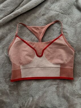 Adidas Stella McCartney pink and red sports bra